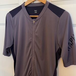 Rapha Men’s Lavender Grey and Navy Blue Cycling Jersey XL